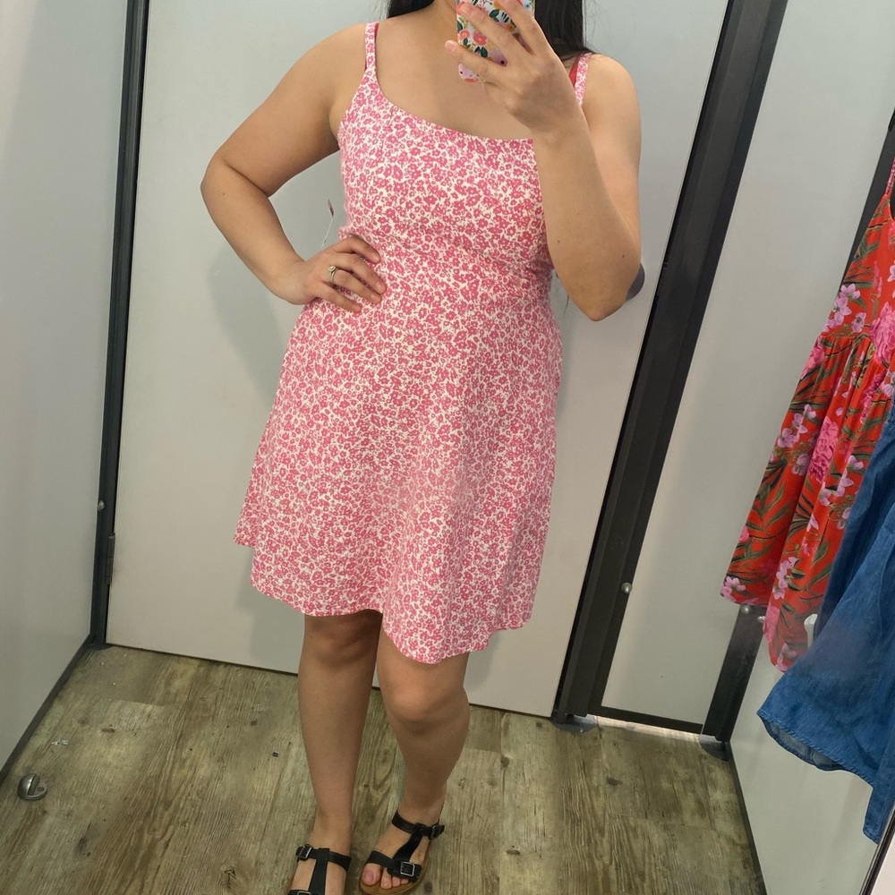 Pink Dress tank skater dress girly